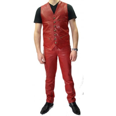 Pantalon cuir homme agneau modèle Eric