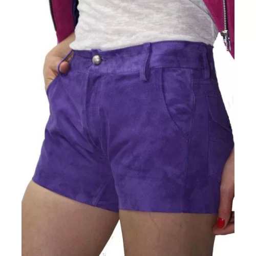 Short en agneau velours façon daim agneau modèle Blenda