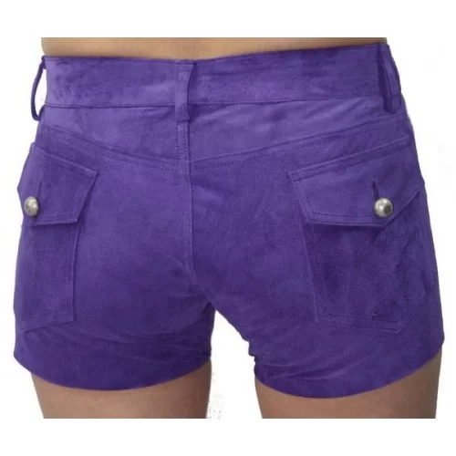 Short en agneau velours façon daim agneau modèle Blenda