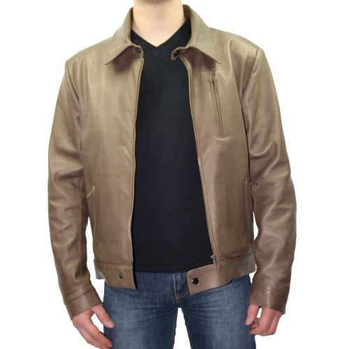 Man leather vest model Bill