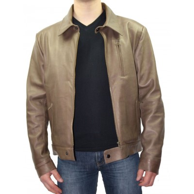 Man leather vest model Bill