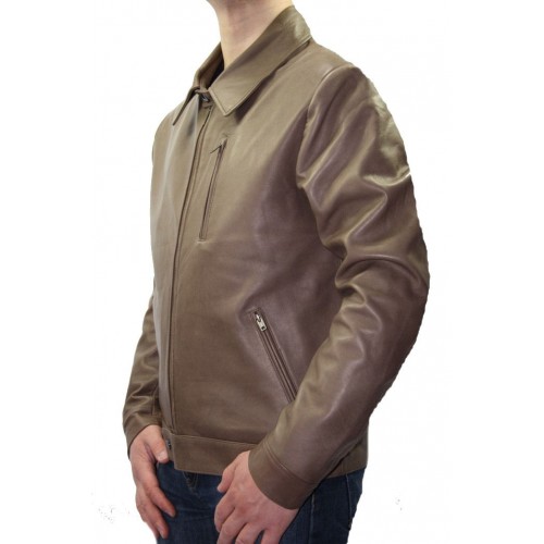 Man leather vest model Bill