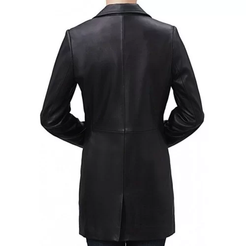 Veste style redingote cuir femme agneau modèle Anissa