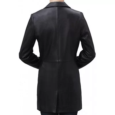 Veste style redingote cuir femme agneau modèle Anissa