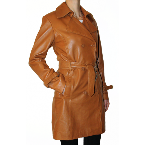 Man leather blazer model Zacharia