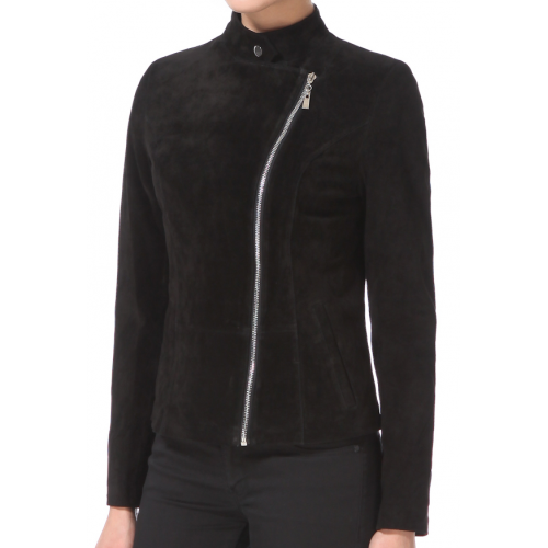 Man leather blazer model Baragio