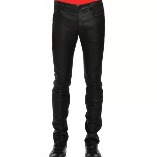 Pantalon cuir agneaustretch homme Mercy