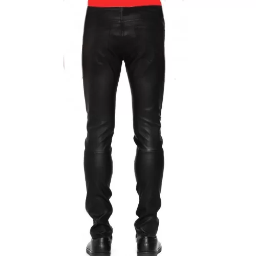 Pantalon cuir agneaustretch homme Mercy