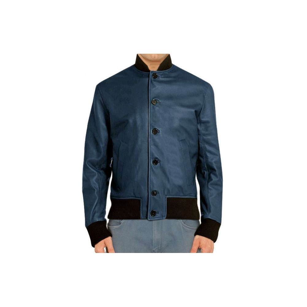Blouson cuir homme style teedy à capuche couleur agneau épais rouge modèle Atruxe
