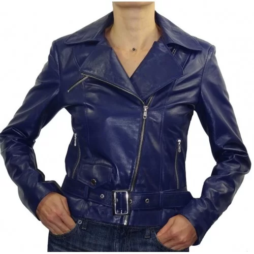 Blouson femme perfecto cuir agneau modèle Grizza