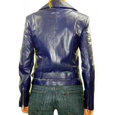 Blouson femme perfecto cuir agneau modèle Grizza