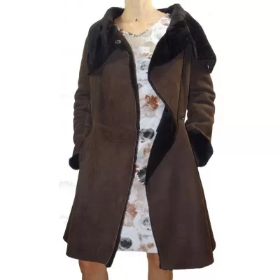 Manteau femme mouton retourné modèle Elizéa