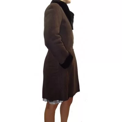 Manteau femme mouton retourné modèle Elizéa