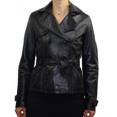 Veste cuir femme style perfecto agneau  modèle Roana