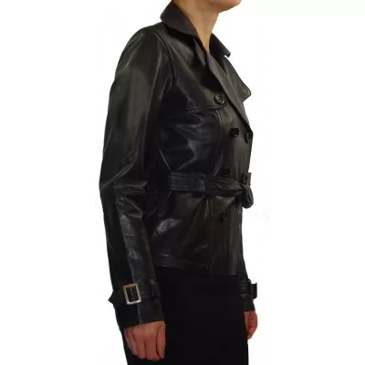 Veste cuir femme style perfecto agneau modèle Roana