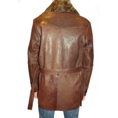 Canadienne trois quart cuir homme mouton  modèle Léonic