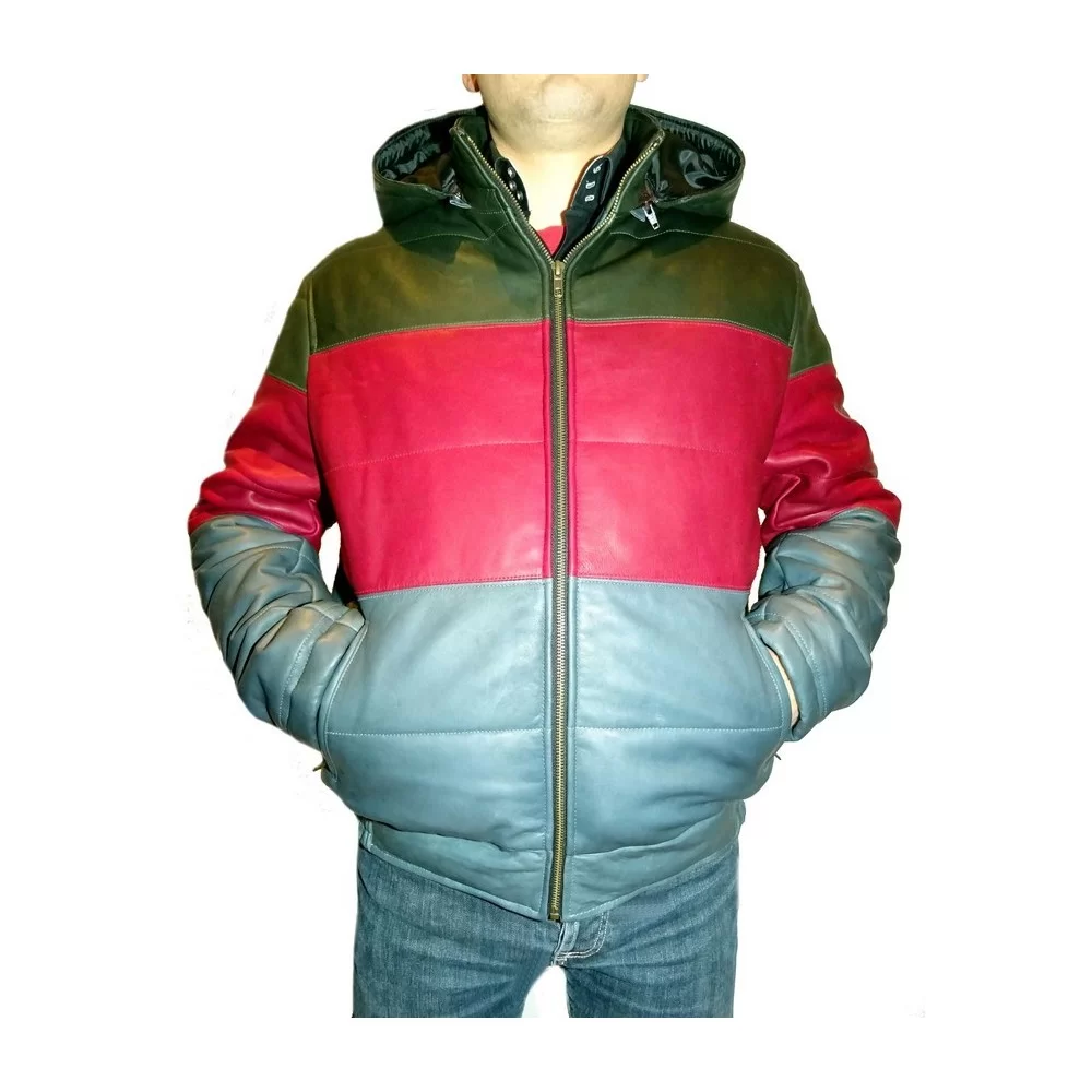 Blouson doudoune homme 3 couleurs agneau modèle Clark