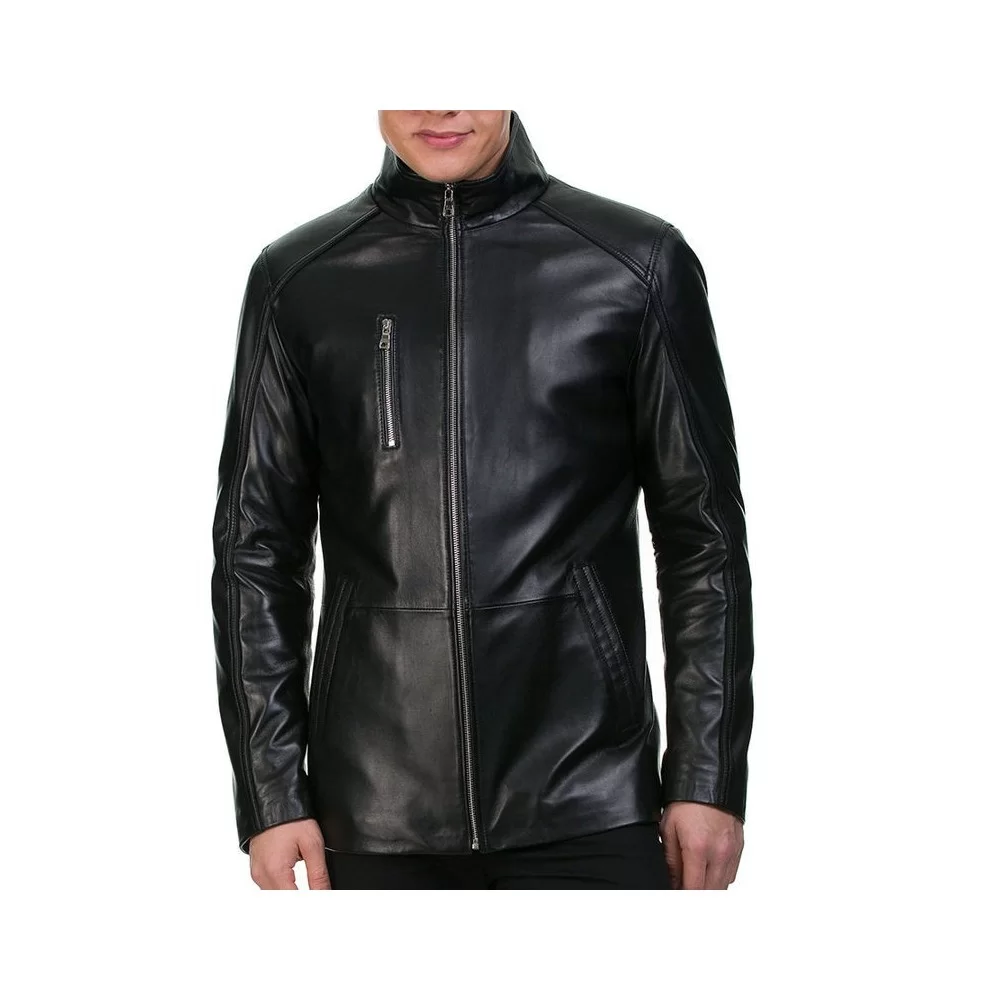 Veste en cuir agneau homme modèle filipé