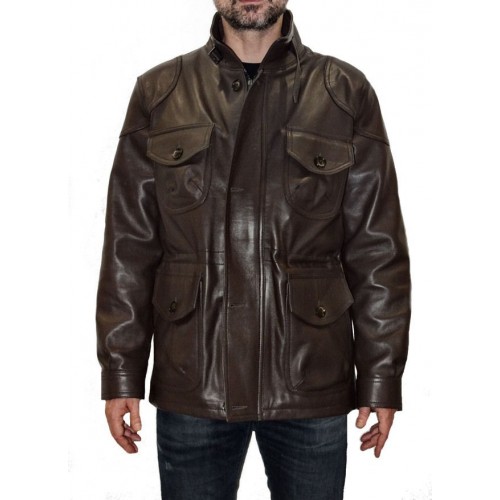 Trois quart veste de combat cuir en mouton  modèle Karly