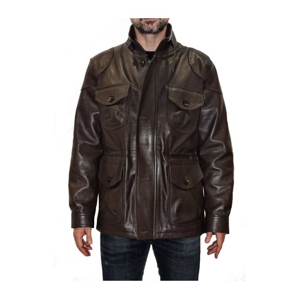 Trois quart veste de combat cuir en mouton  modèle Karly