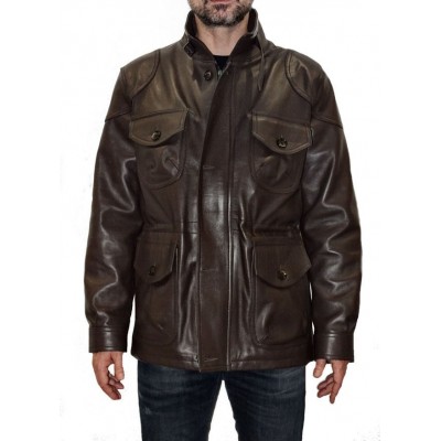 Trois quart veste de combat cuir en mouton  modèle Karly