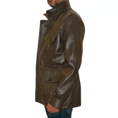 3/4 veste de combat cuir mouton modèle Karly