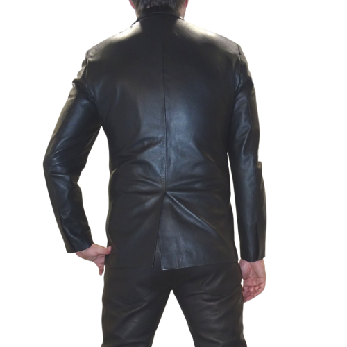 Leather man coat model Azel