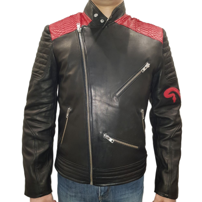 Man leather jacket model Aviateur