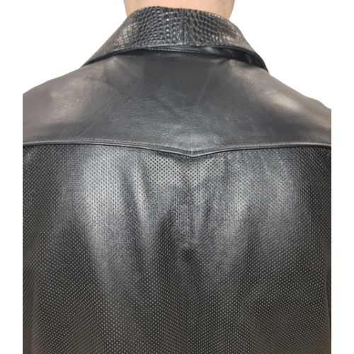 Man leather coat model Lirian