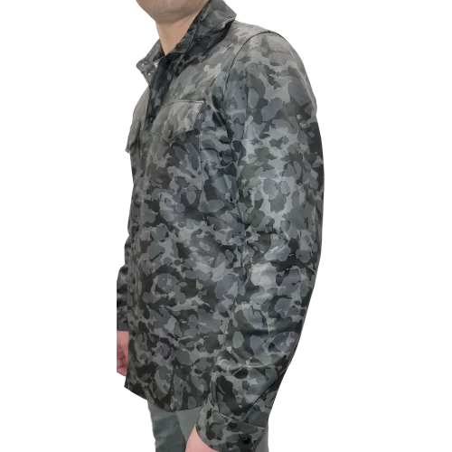 Chemise modèle Kamo agneau imprimé camouflage