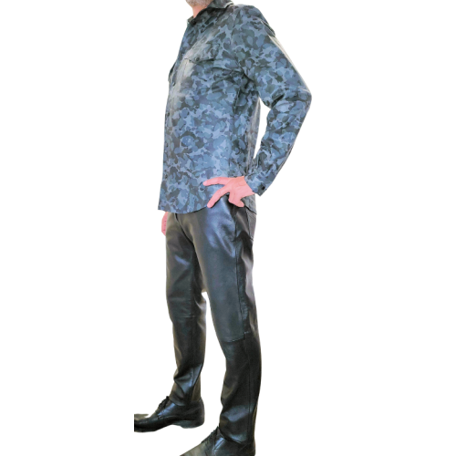 Chemise modèle Kamo agneau imprimé camouflage
