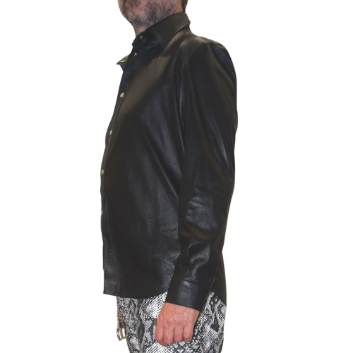 Man leather blazer model Barnet