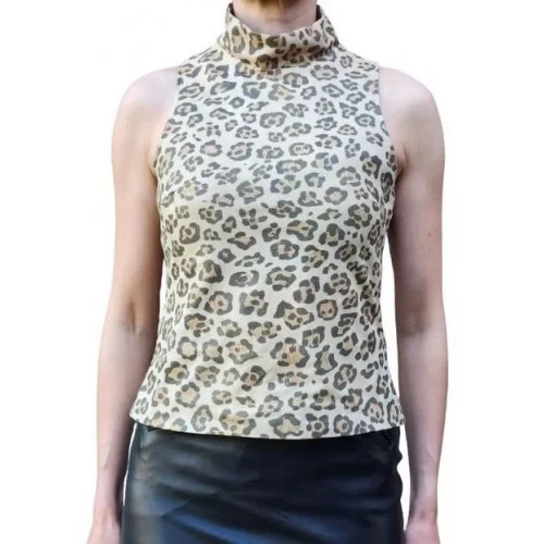 Tee shirt agneau imprimé léopard modèle Biurne