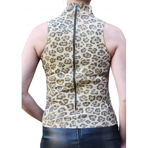 Tee shirt agneau imprimé léopard modèle Biurne