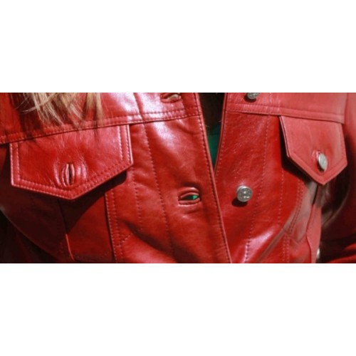 Blouson angeau type western couleur rouge modèle Alice