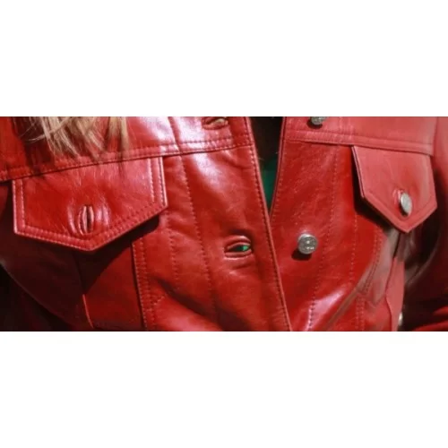 Blouson angeau type western couleur rouge modèle Alice