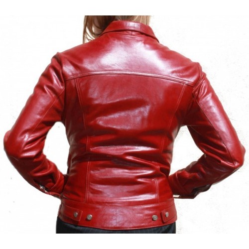 Blouson angeau type western couleur rouge modèle Alice