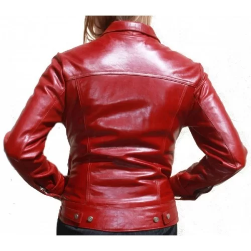 Blouson angeau type western couleur rouge modèle Alice