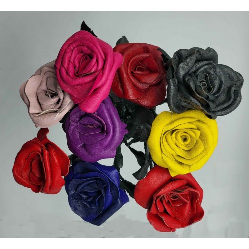 Rose en cuir véritable possibilité 100 couleurs
