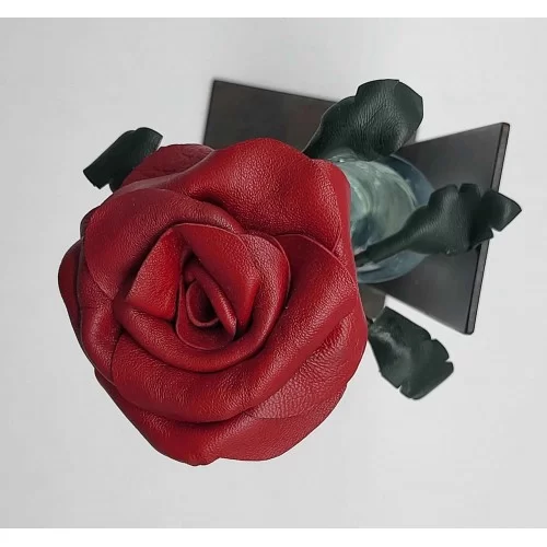 Rose en cuir véritable possibilité 100 couleurs