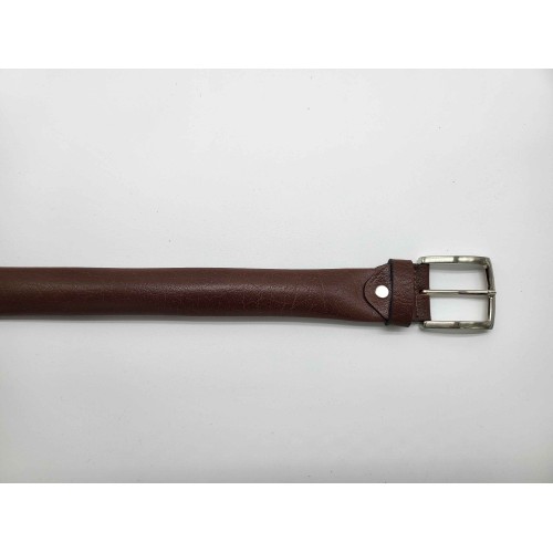 Ceinture porte billets de banque cachés en cuir véritable de vachette marron souple
