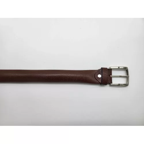 Ceinture porte billets de banque cachés en cuir véritable de vachette marron souple