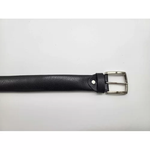 Ceinture porte billets caché en cuir de vachette souple noir