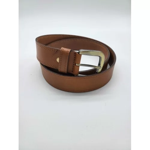 Ceinture cuir de vachette camel