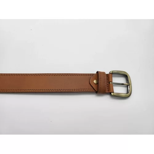 Ceinture cuir de vachette camel