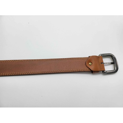 Ceinture cuir de vachette camel