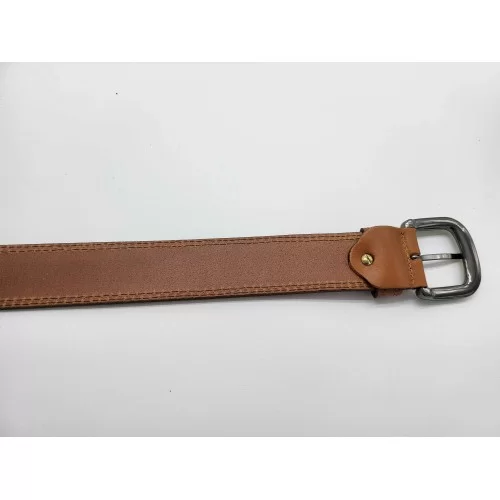 Ceinture cuir de vachette camel