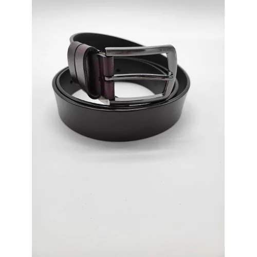 Ceinture cuir de vachette marron