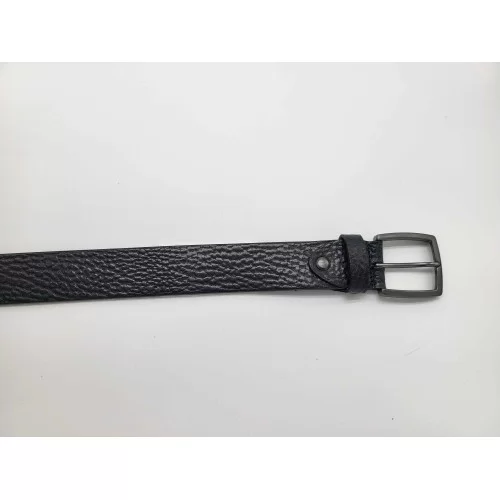 Ceinture en cuir de vachette grainée 4cm