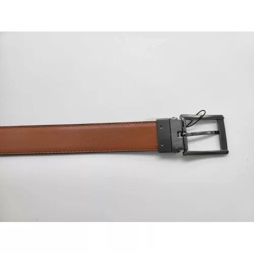 Ceinture cuir réversible vachette marron et noir